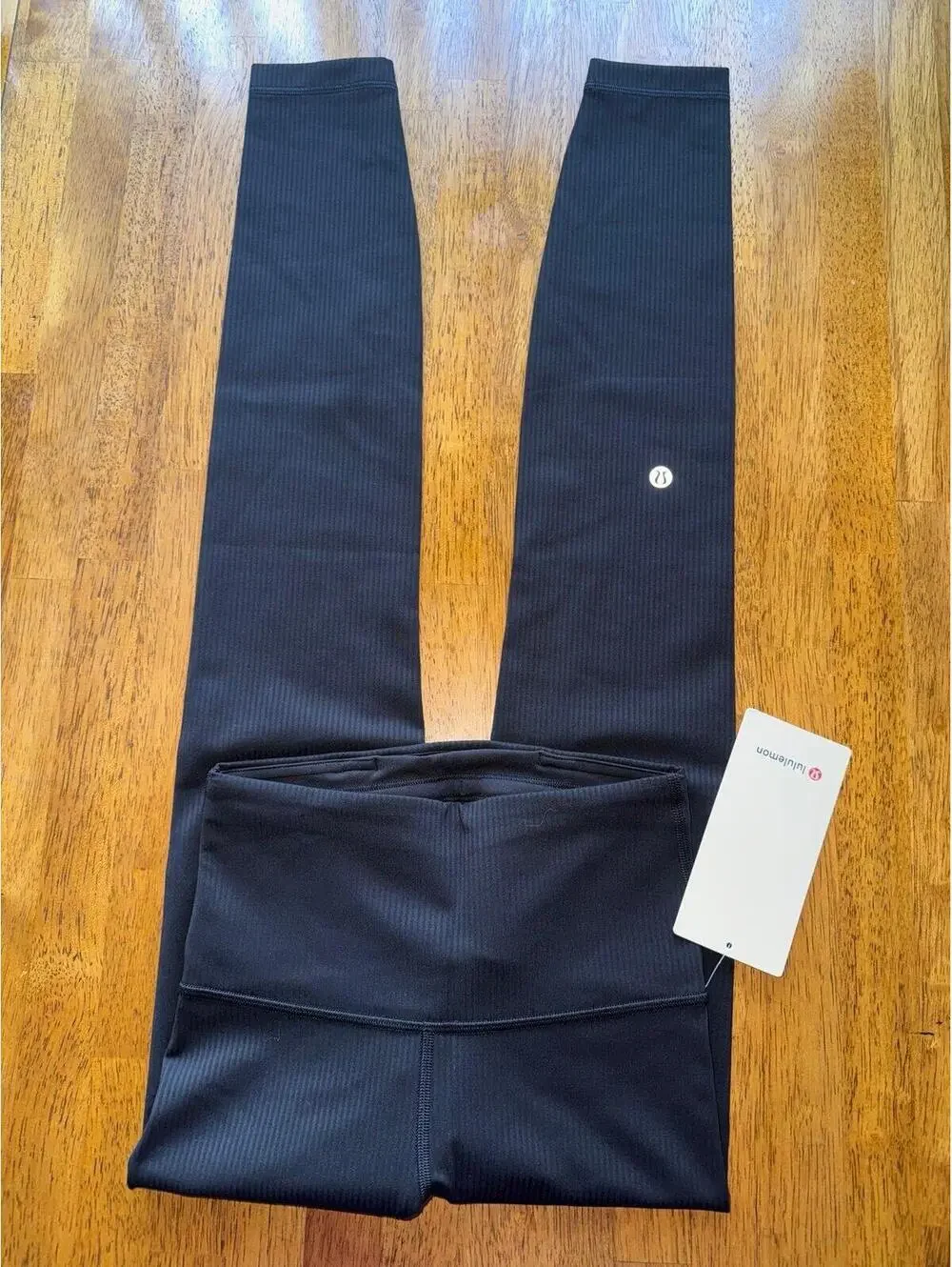Lululemon Wunder Train Ribbed High Rise 28” Black Size 2 NWT